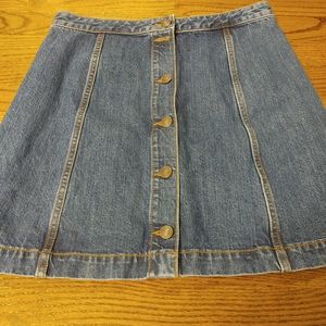 Women's denim mini skirt